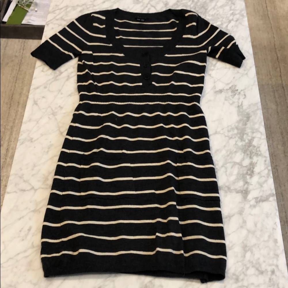 Theory Wool Stripe Dress